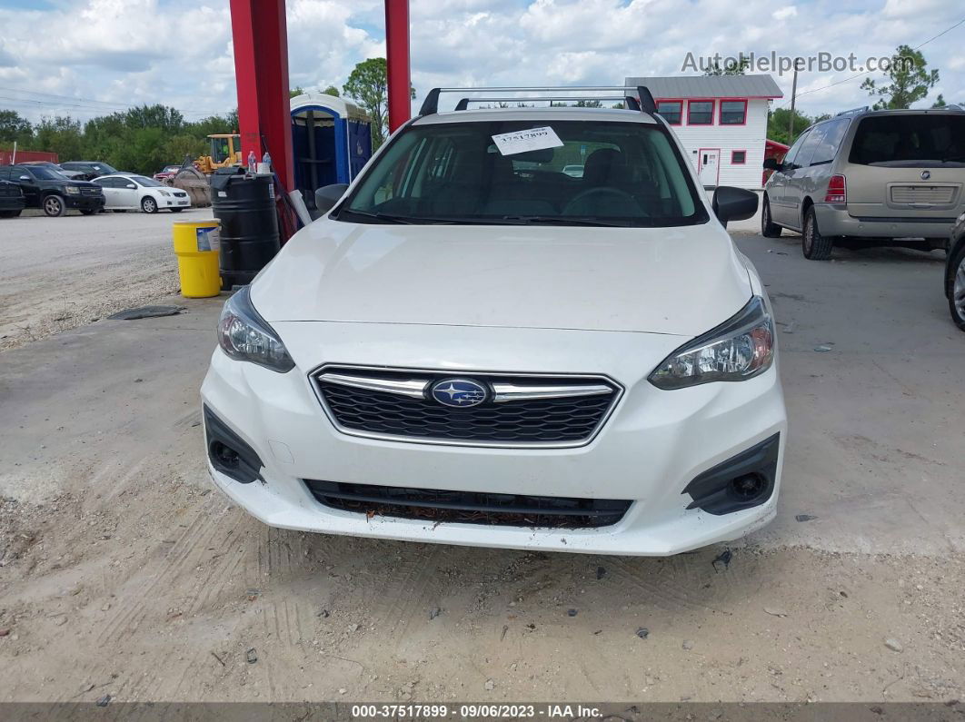 2018 Subaru Impreza   White vin: 4S3GTAA62J3730474