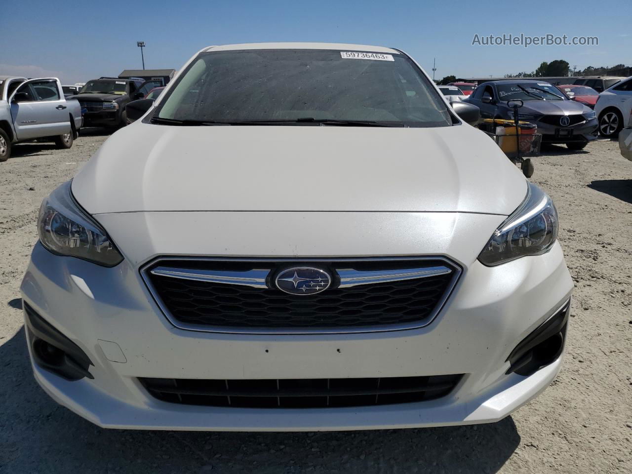 2018 Subaru Impreza  White vin: 4S3GTAA64J3717886