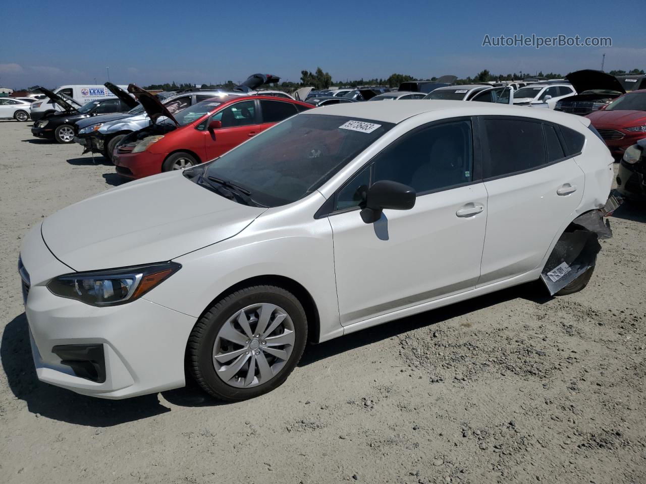 2018 Subaru Impreza  White vin: 4S3GTAA64J3717886