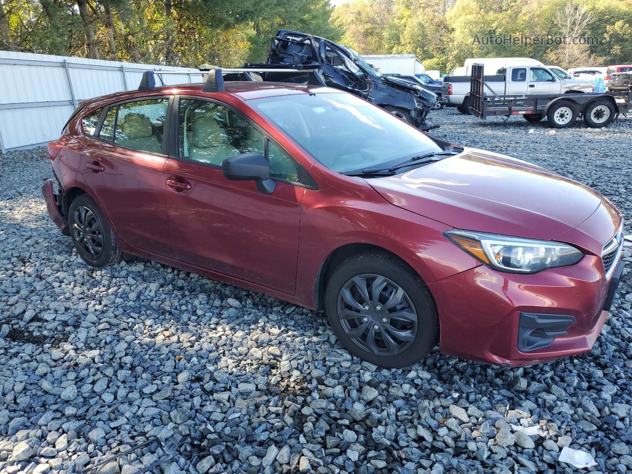 2018 Subaru Impreza  Red vin: 4S3GTAA64J3720349