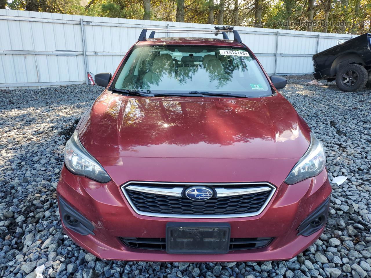 2018 Subaru Impreza  Red vin: 4S3GTAA64J3720349