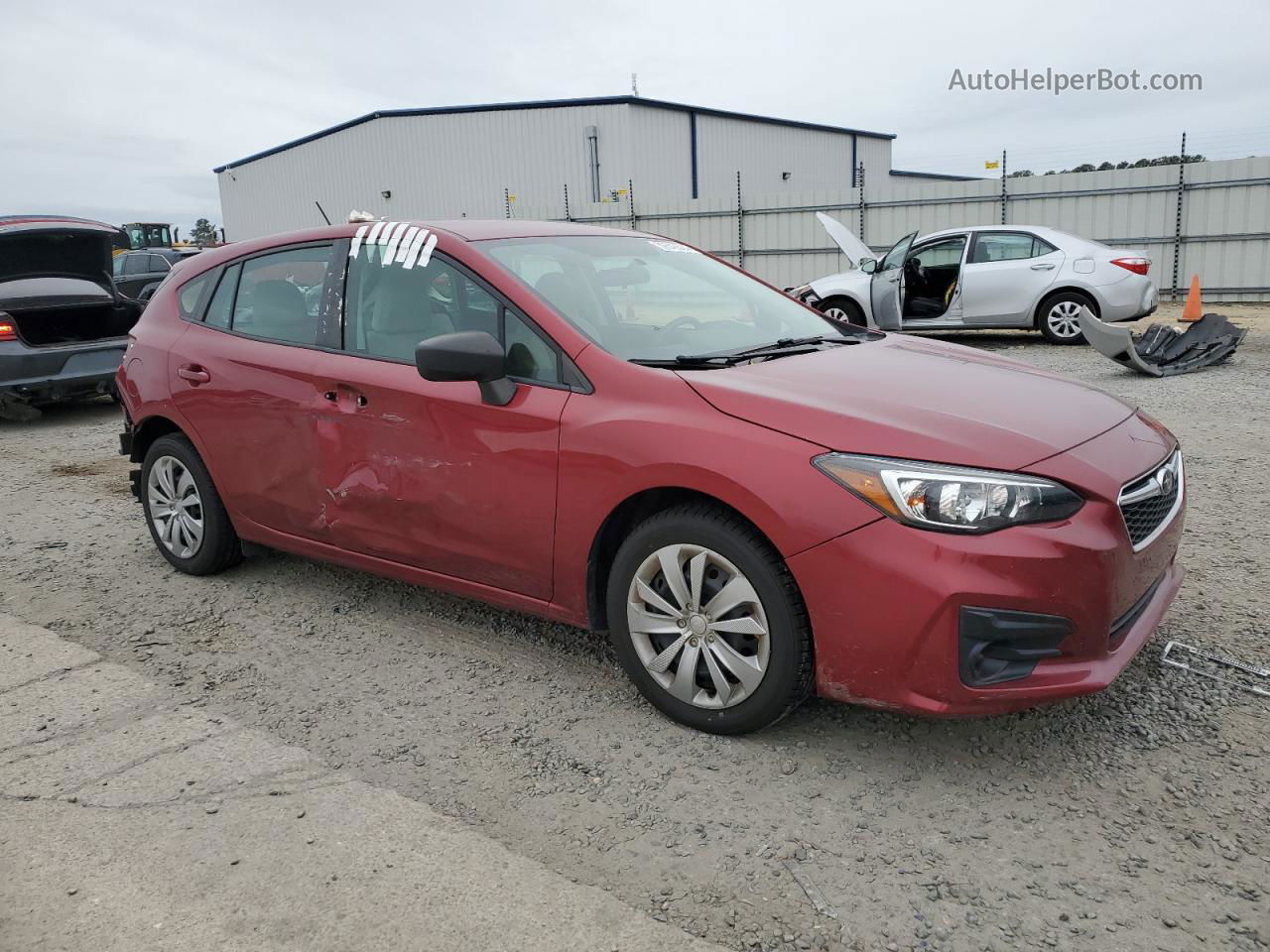 2018 Subaru Impreza  Red vin: 4S3GTAA64J3739483