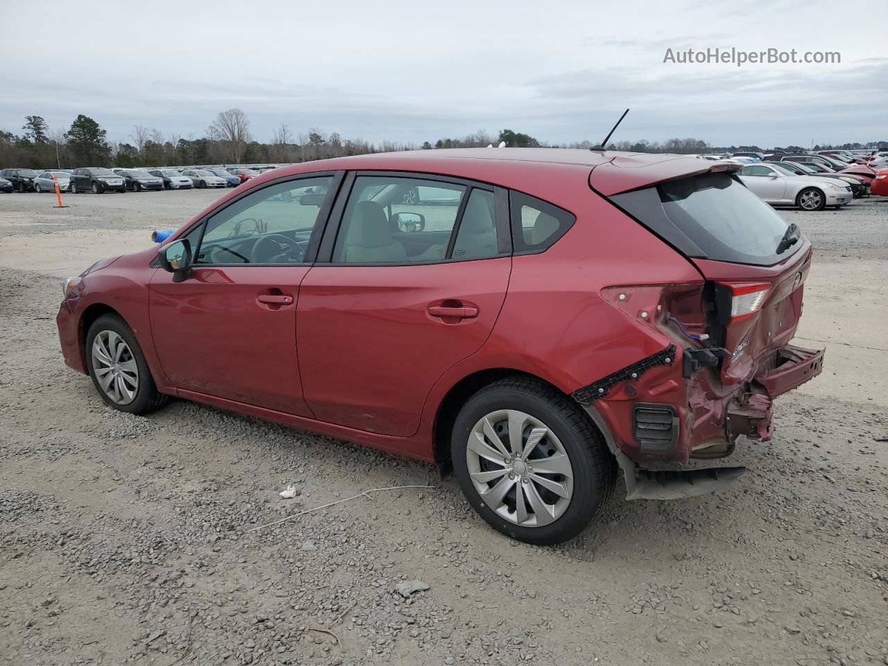 2018 Subaru Impreza  Red vin: 4S3GTAA64J3739483