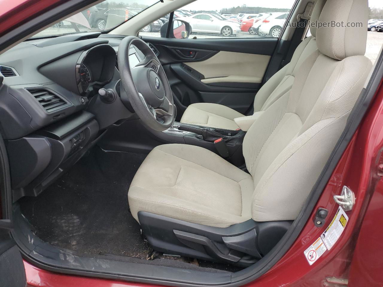 2018 Subaru Impreza  Red vin: 4S3GTAA64J3739483