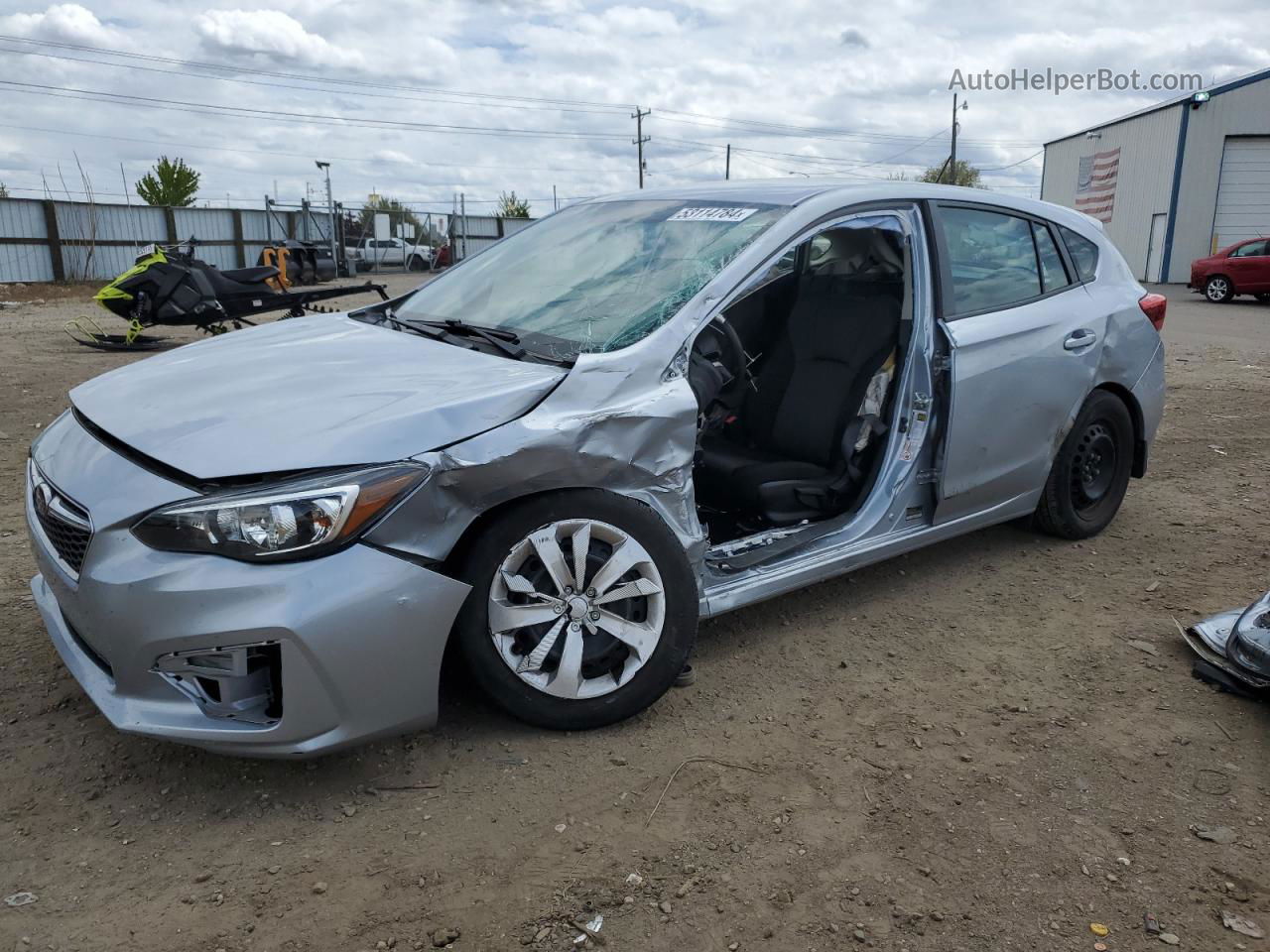 2018 Subaru Impreza  Silver vin: 4S3GTAA66J3715427