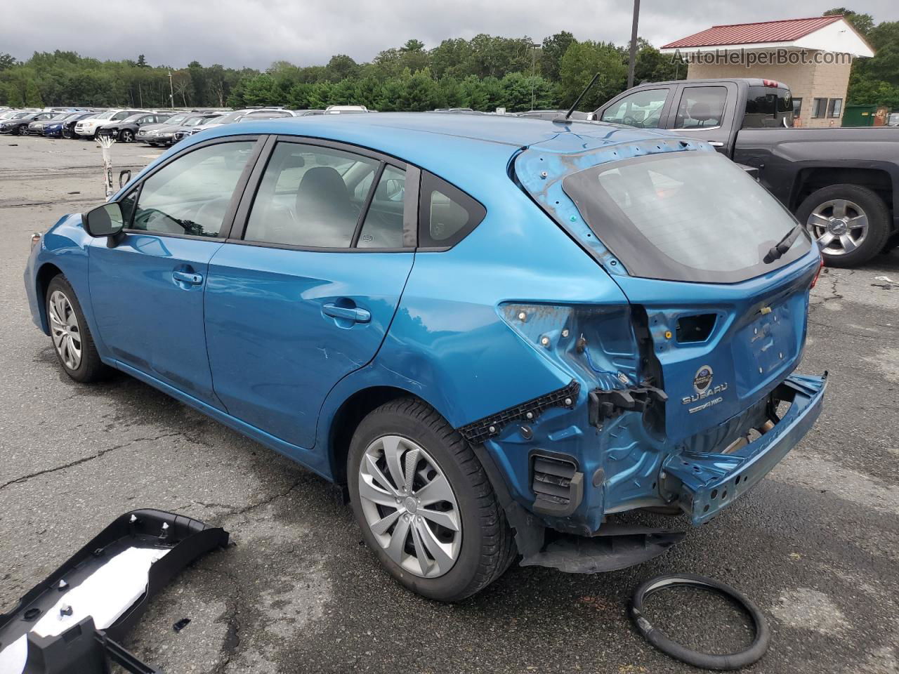 2018 Subaru Impreza  Blue vin: 4S3GTAA66J3740988