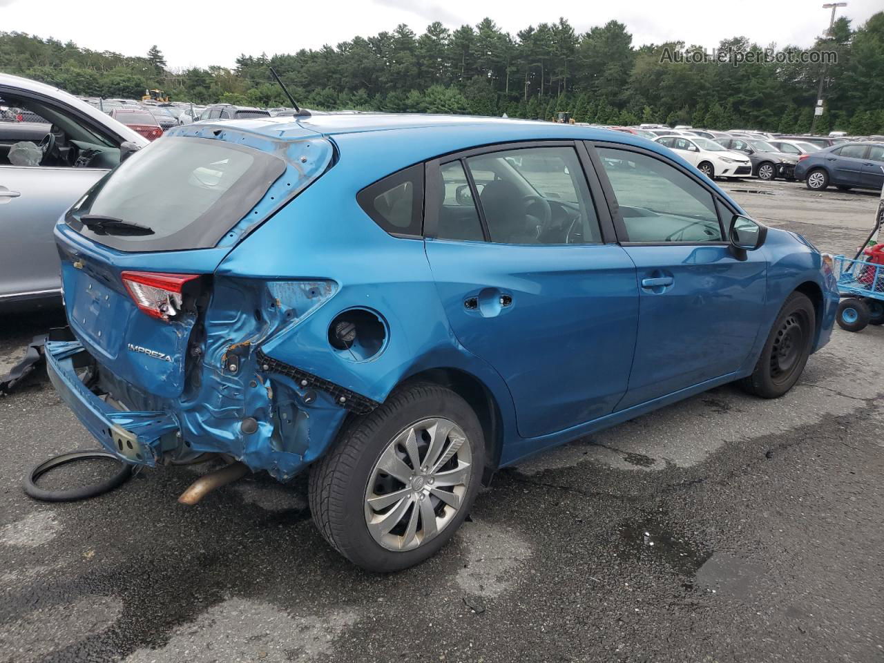 2018 Subaru Impreza  Blue vin: 4S3GTAA66J3740988