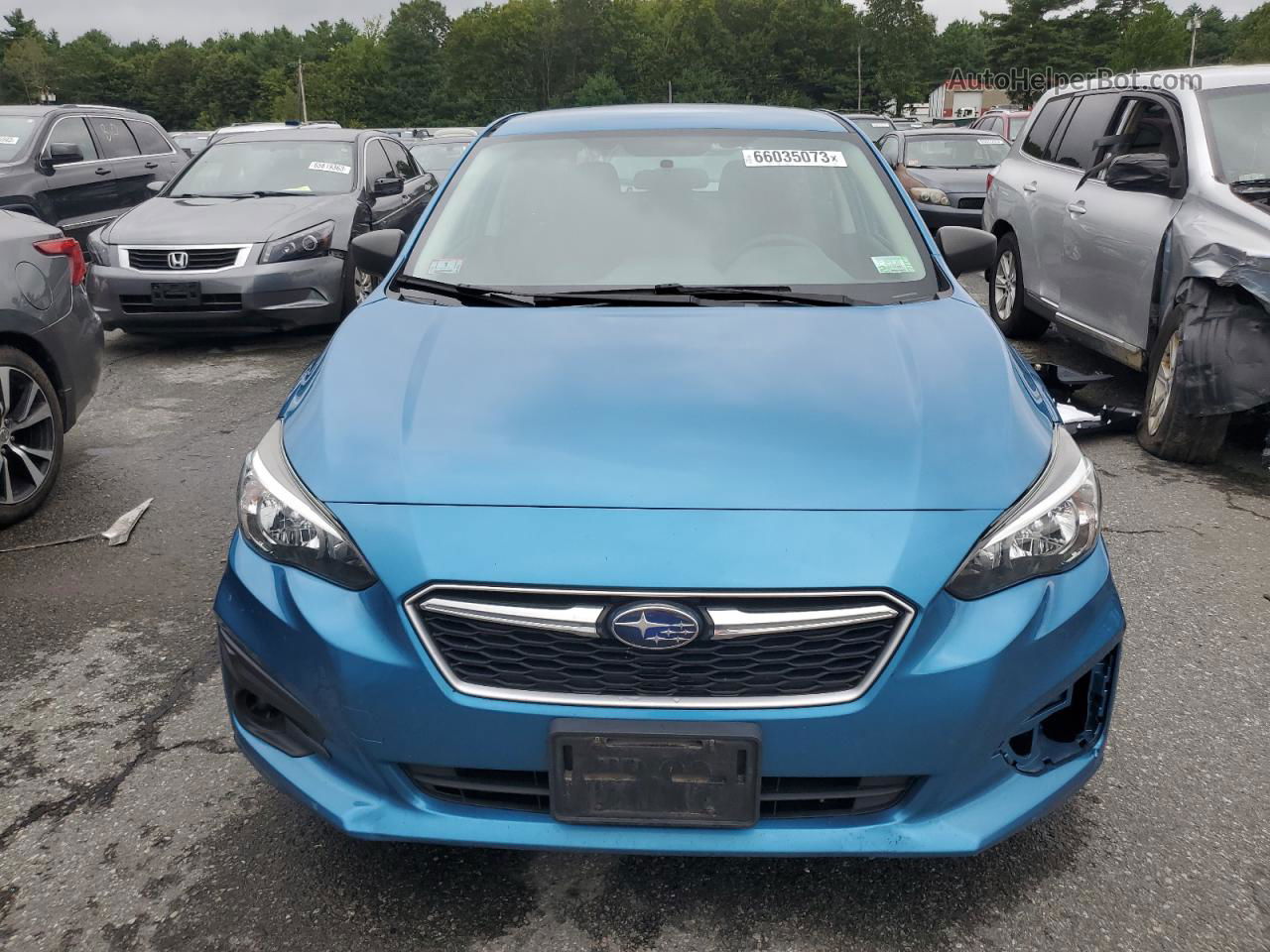 2018 Subaru Impreza  Blue vin: 4S3GTAA66J3740988