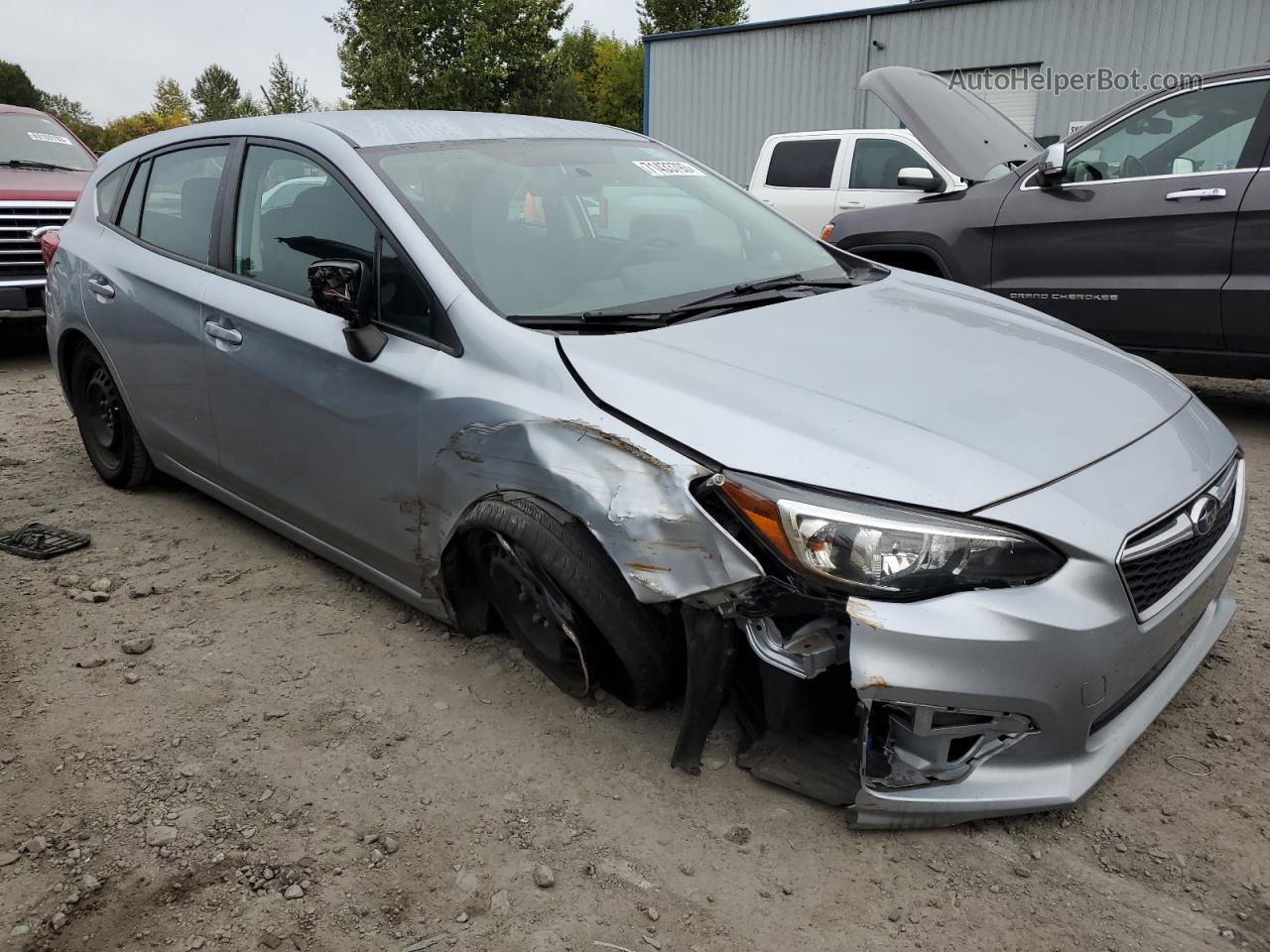 2018 Subaru Impreza  Silver vin: 4S3GTAA67J3712939