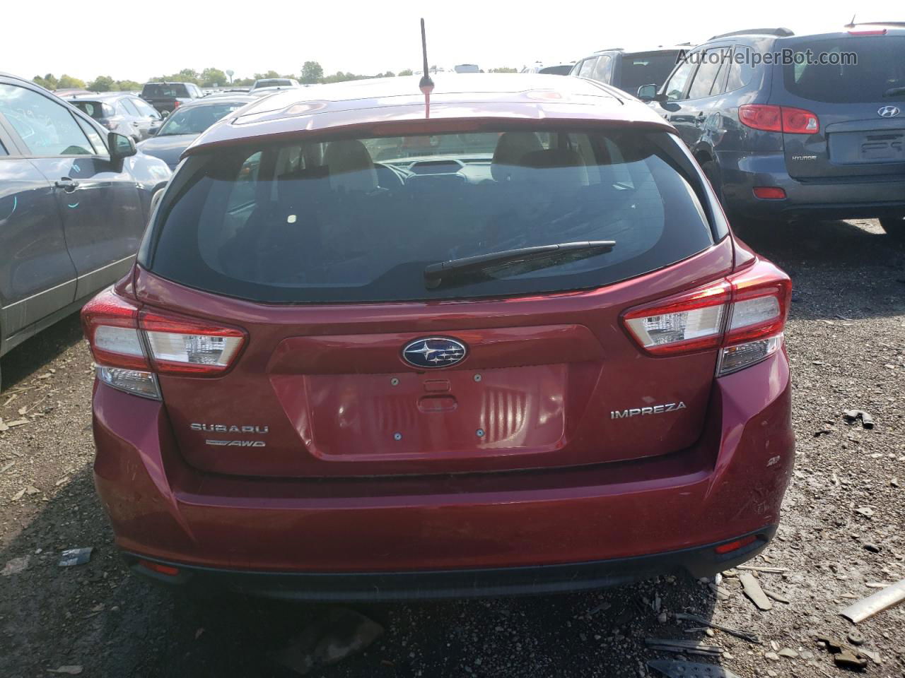 2018 Subaru Impreza  Red vin: 4S3GTAA67J3717669