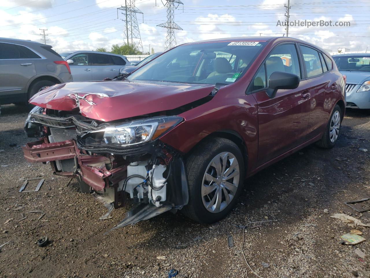 2018 Subaru Impreza  Red vin: 4S3GTAA67J3717669