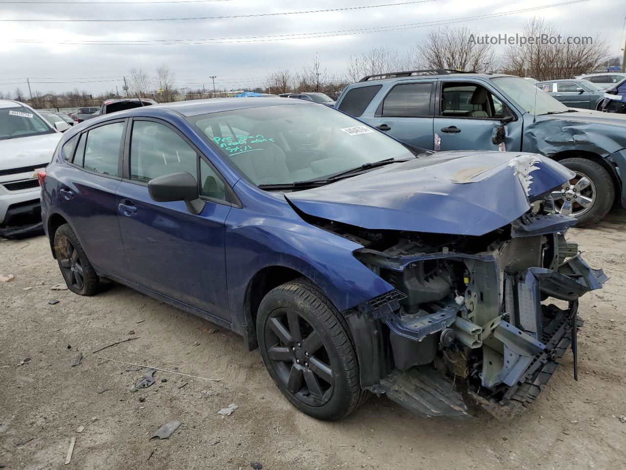 2018 Subaru Impreza  Blue vin: 4S3GTAA68J3746579