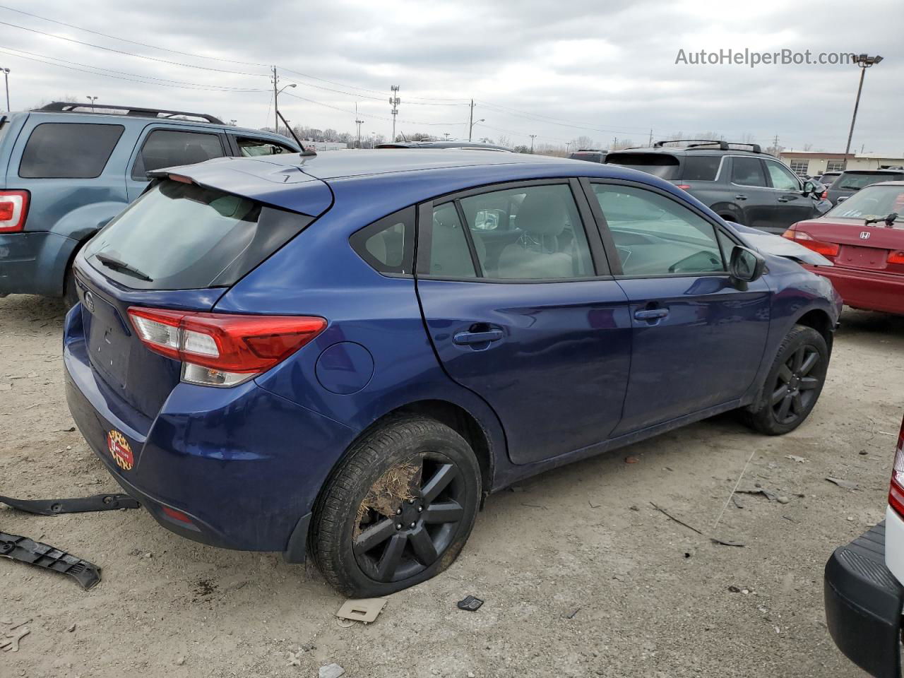 2018 Subaru Impreza  Blue vin: 4S3GTAA68J3746579