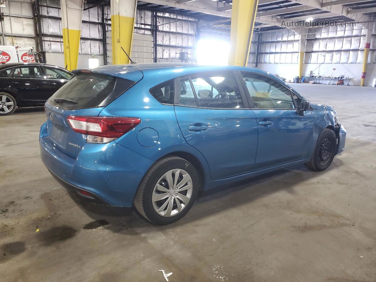 2018 Subaru Impreza  Blue vin: 4S3GTAA69J3732755