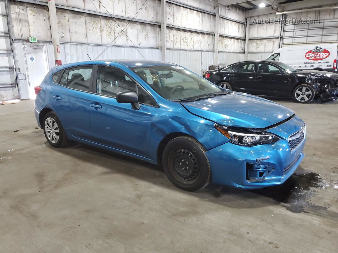 2018 Subaru Impreza  Blue vin: 4S3GTAA69J3732755