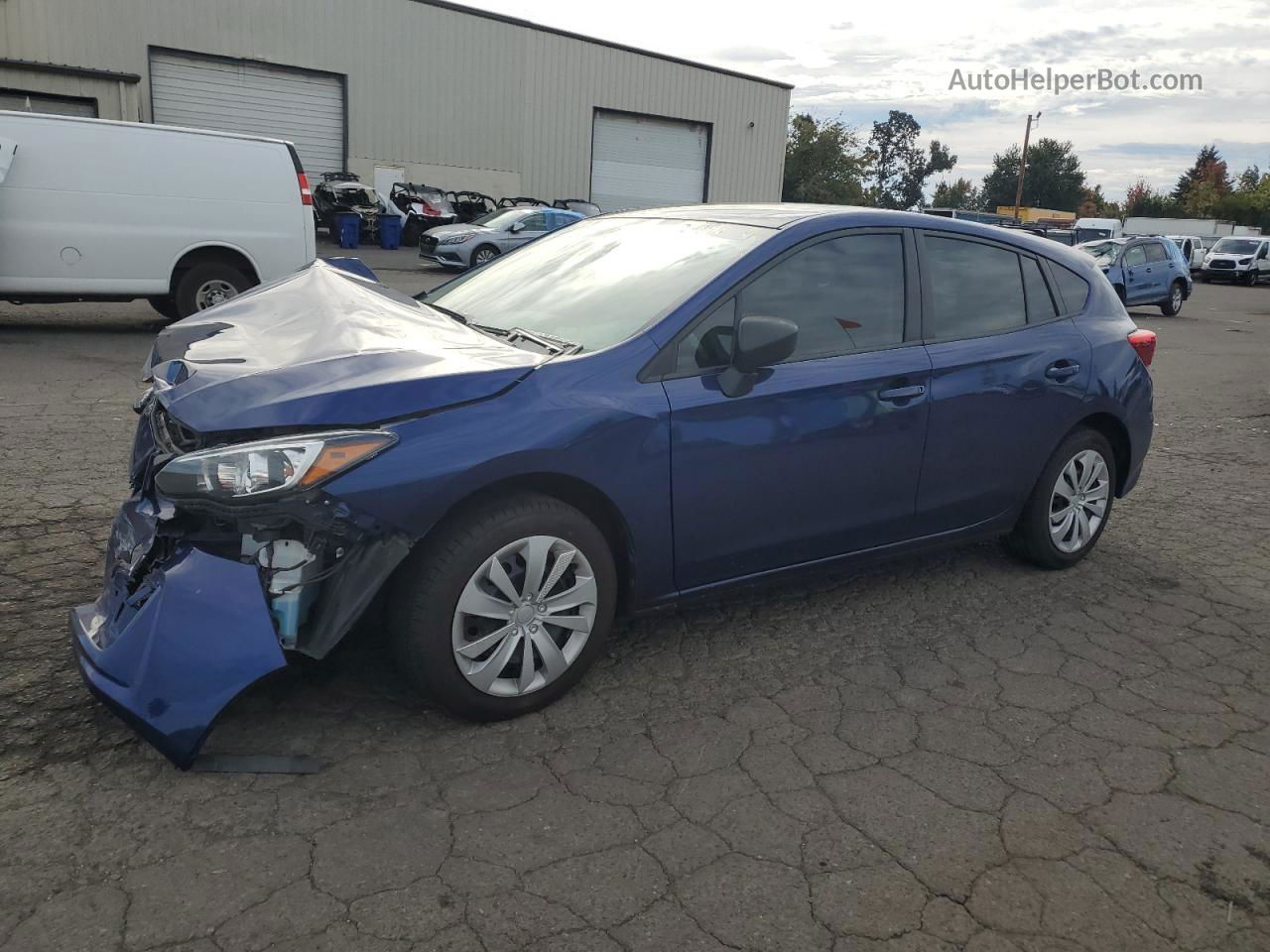 2018 Subaru Impreza  Blue vin: 4S3GTAA69J3749989