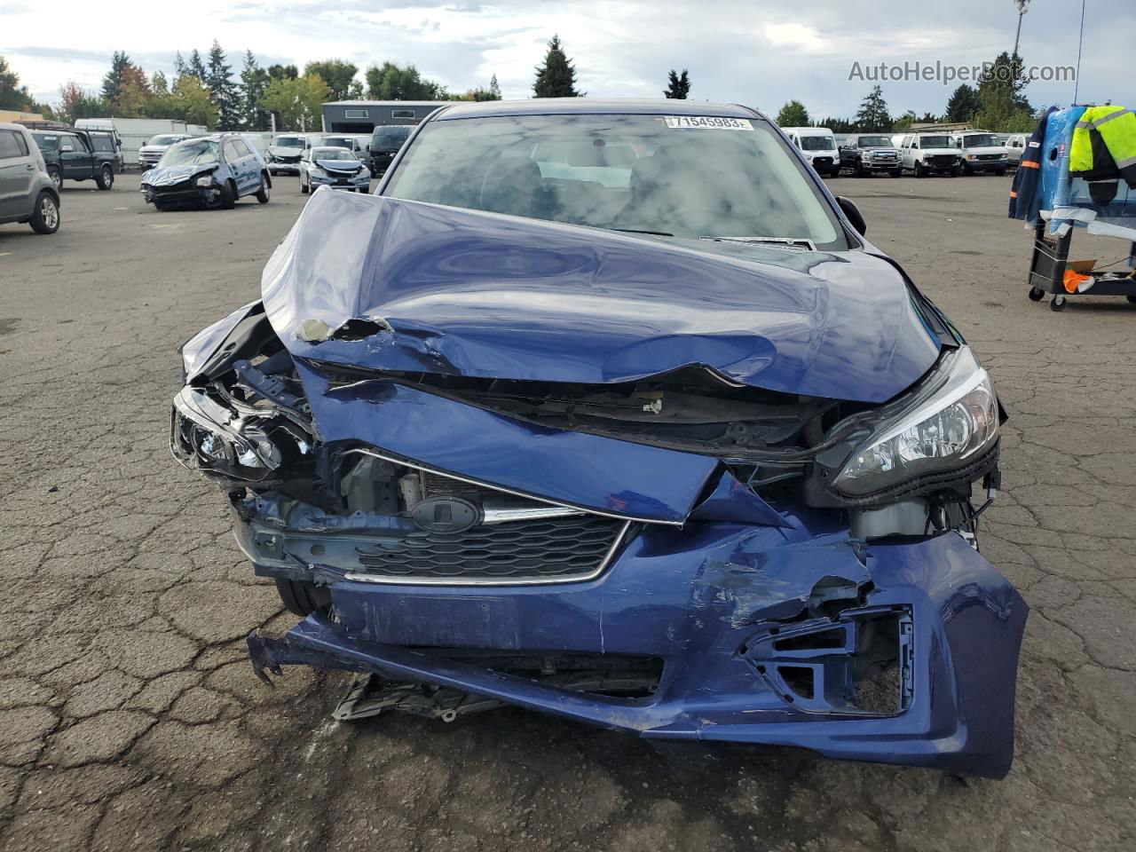 2018 Subaru Impreza  Blue vin: 4S3GTAA69J3749989