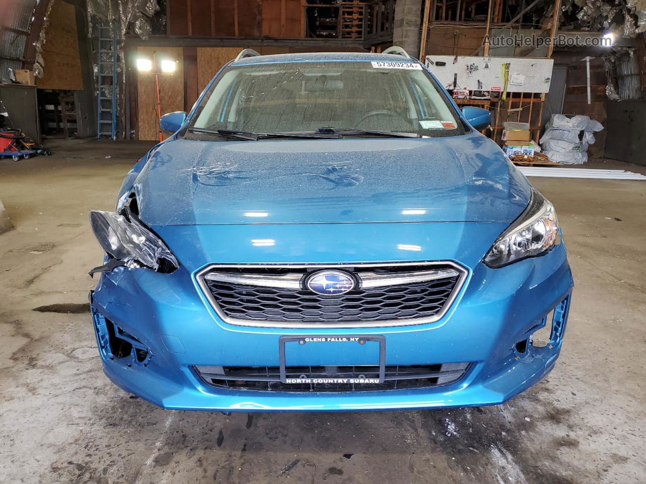 2018 Subaru Impreza Premium Blue vin: 4S3GTAB60J3715115