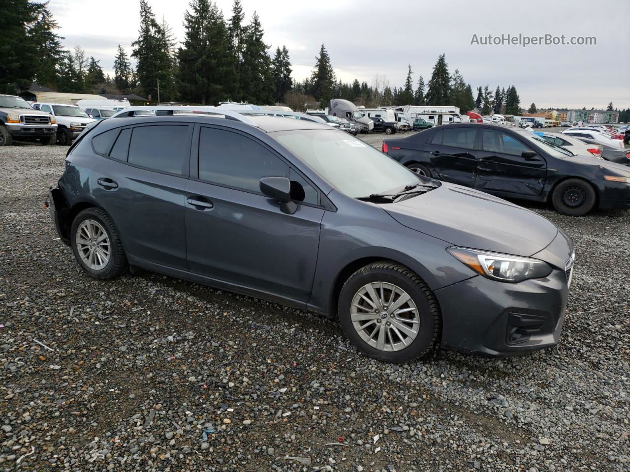 2018 Subaru Impreza Premium Gray vin: 4S3GTAB60J3722310