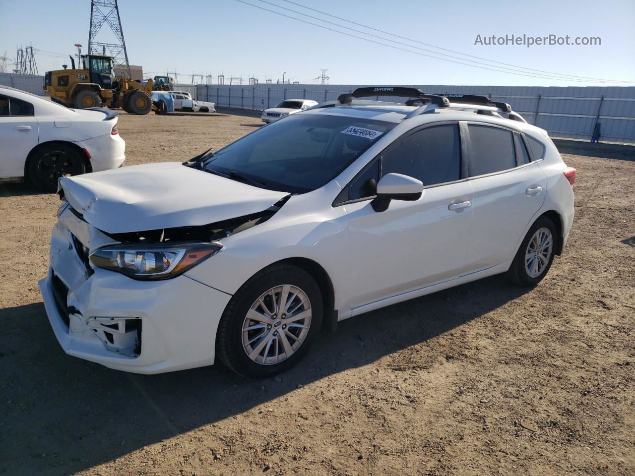 2018 Subaru Impreza Premium White vin: 4S3GTAB60J3738541