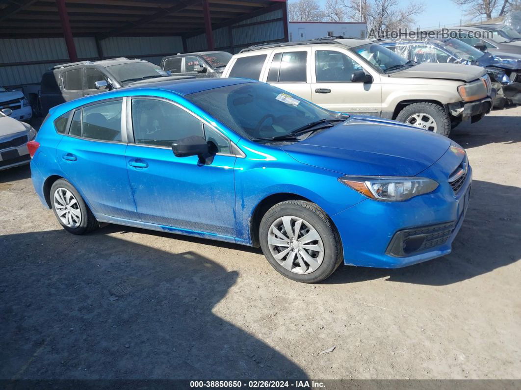 2021 Subaru Impreza 5-door Blue vin: 4S3GTAB60M3700926