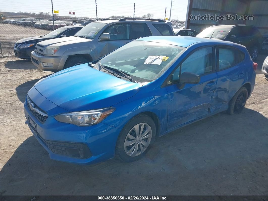 2021 Subaru Impreza 5-door Blue vin: 4S3GTAB60M3700926