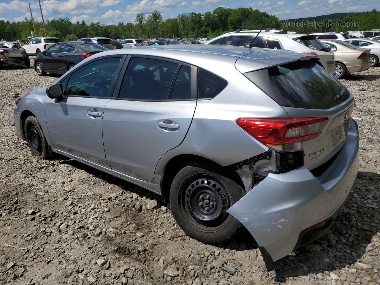 2021 Subaru Impreza  Silver vin: 4S3GTAB60M3704006