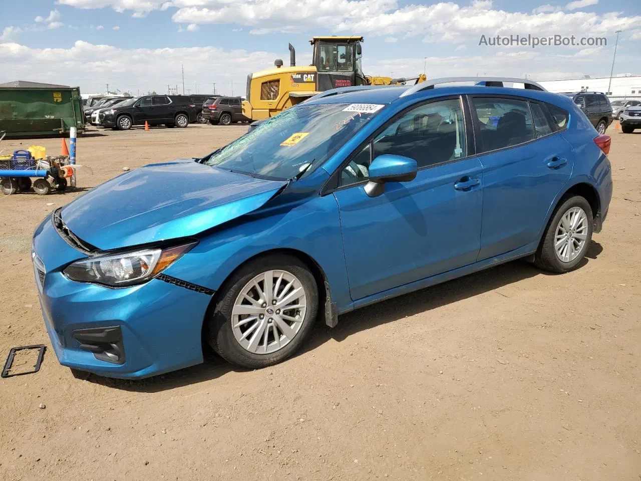 2018 Subaru Impreza Premium Blue vin: 4S3GTAB61J3701109