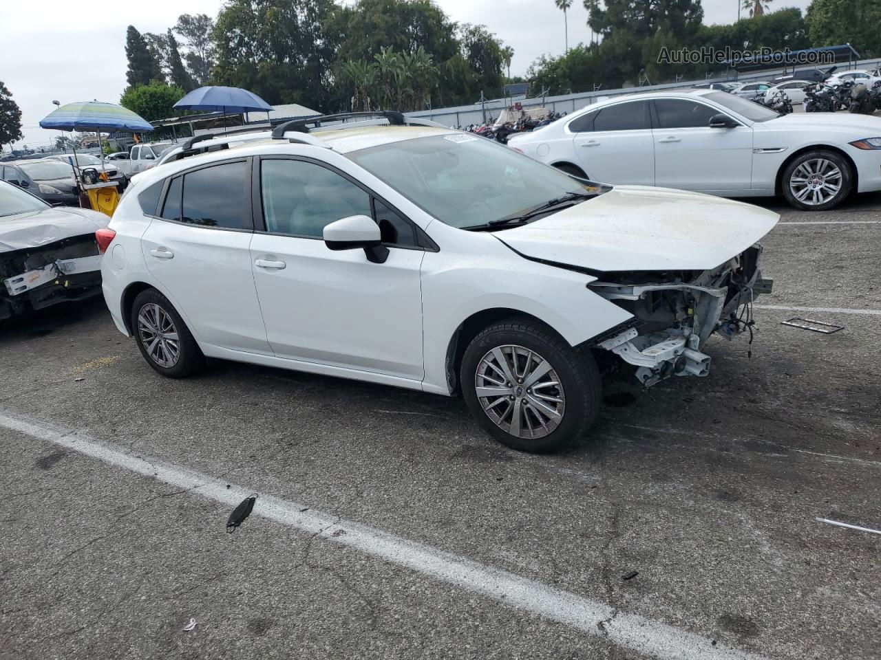 2018 Subaru Impreza Premium White vin: 4S3GTAB61J3738273