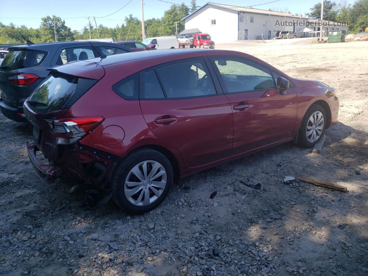 2021 Subaru Impreza  Red vin: 4S3GTAB61M3704581