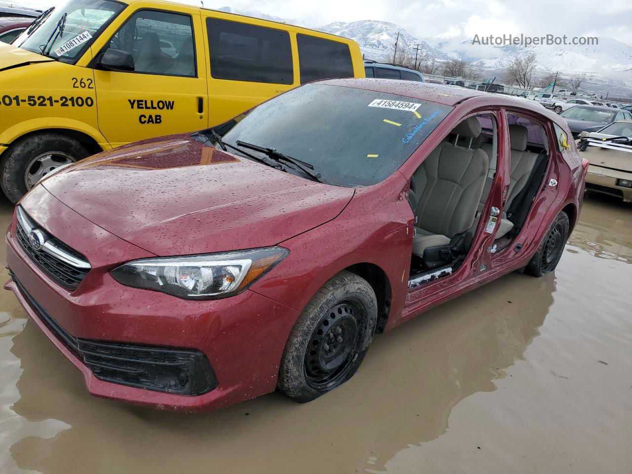 2021 Subaru Impreza  Burgundy vin: 4S3GTAB61M3714771