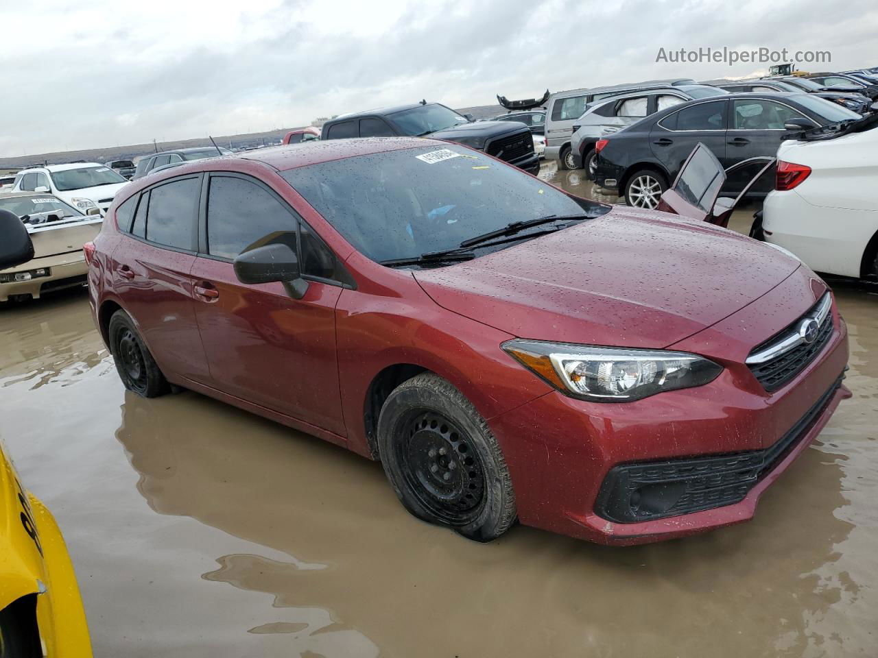 2021 Subaru Impreza  Burgundy vin: 4S3GTAB61M3714771