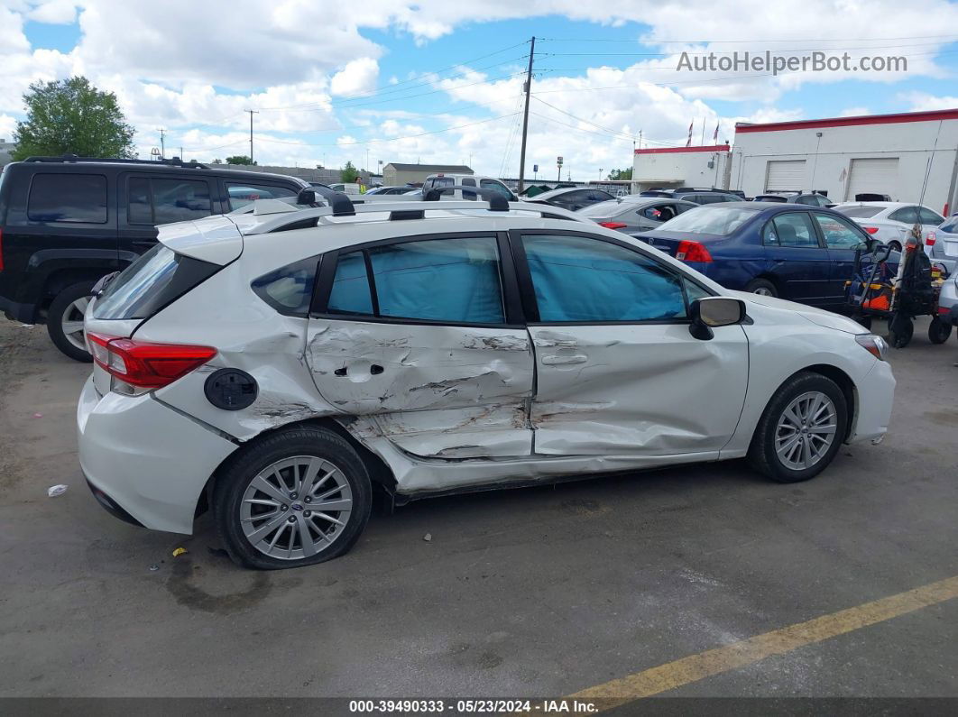 2018 Subaru Impreza 2.0i Premium White vin: 4S3GTAB62J3719473