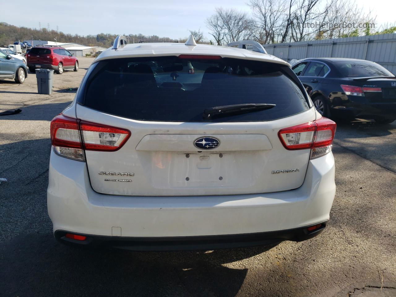 2018 Subaru Impreza Premium White vin: 4S3GTAB62J3747760