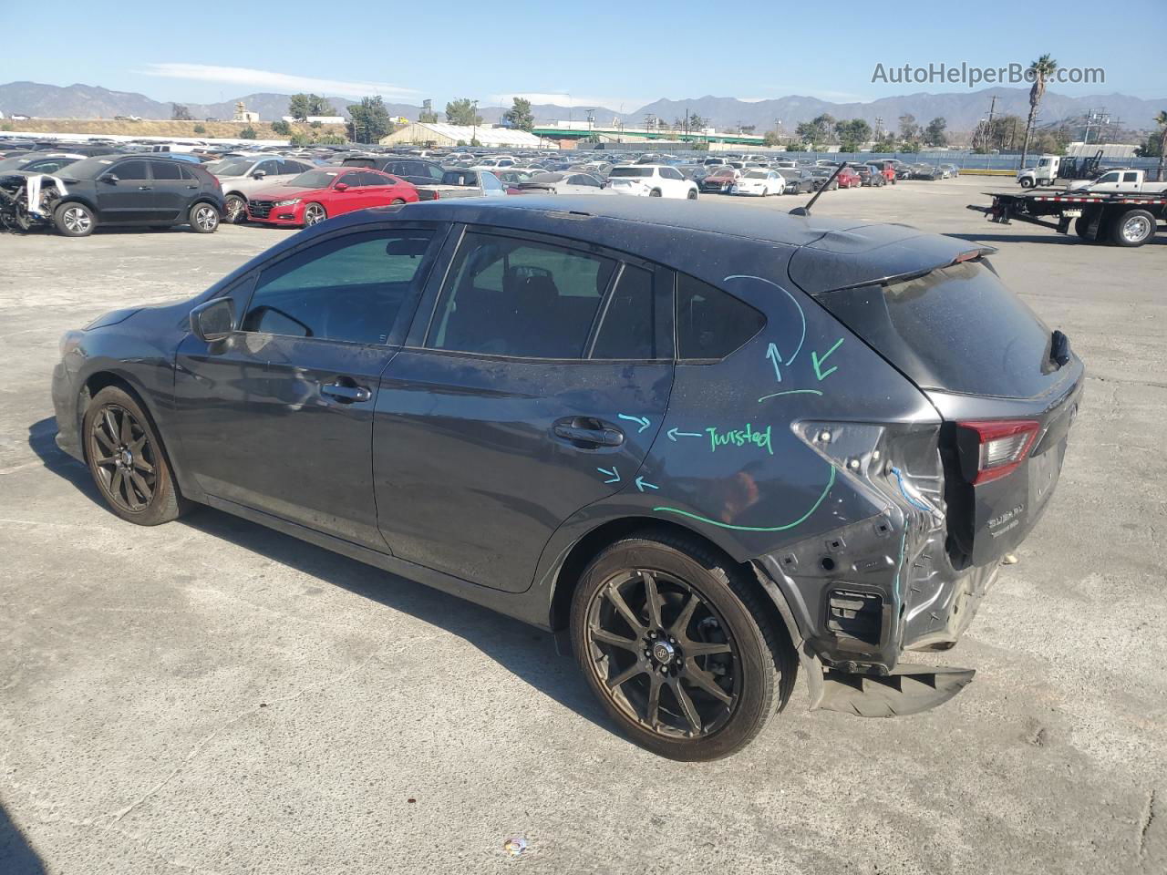 2021 Subaru Impreza  Gray vin: 4S3GTAB62M3712821