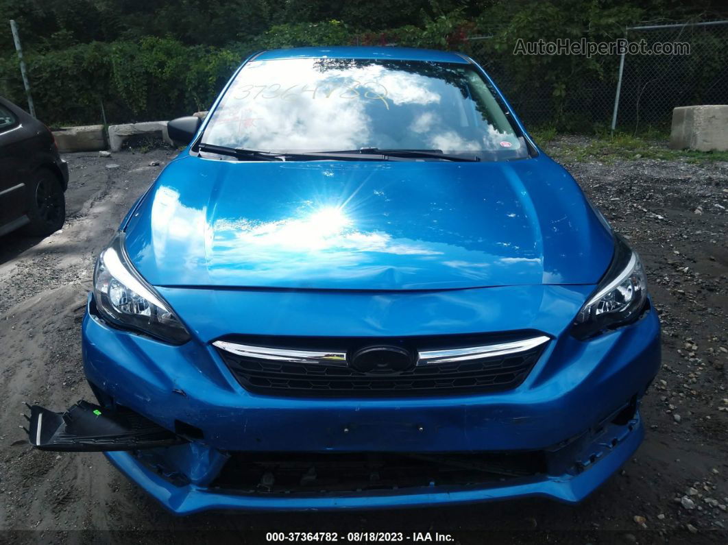 2021 Subaru Impreza   Blue vin: 4S3GTAB62M3716075