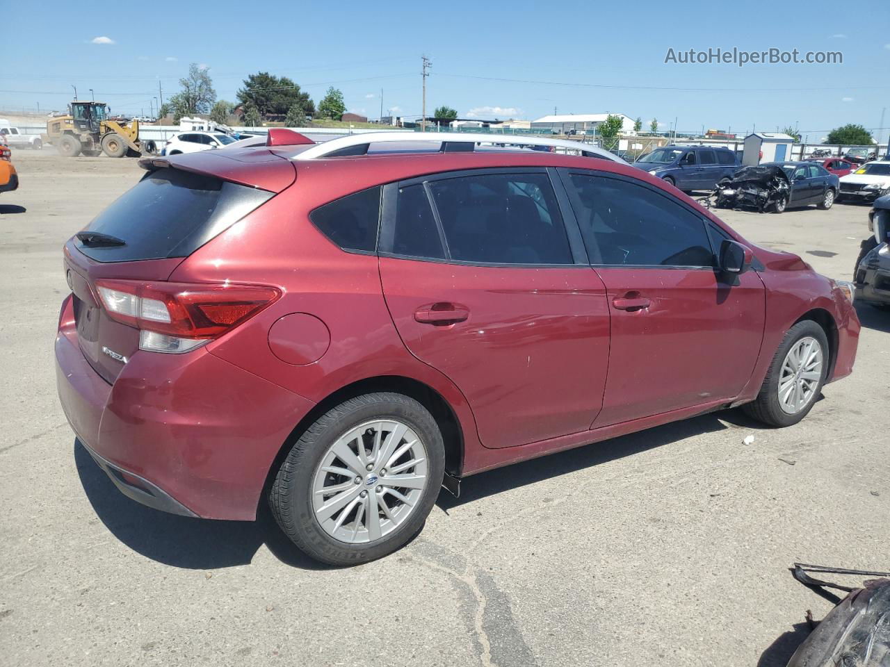 2018 Subaru Impreza Premium Burgundy vin: 4S3GTAB63J3707235