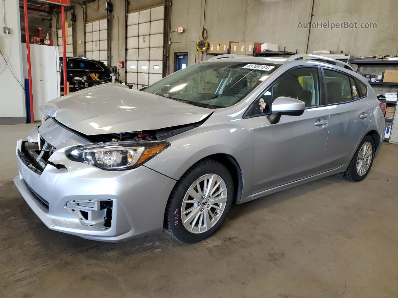 2018 Subaru Impreza Premium Silver vin: 4S3GTAB63J3724729