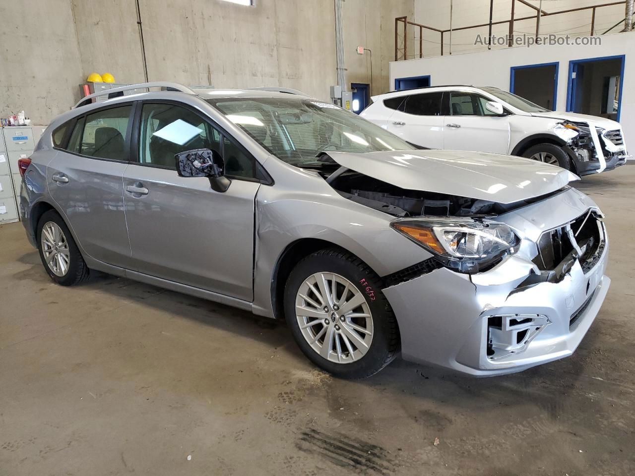 2018 Subaru Impreza Premium Silver vin: 4S3GTAB63J3724729