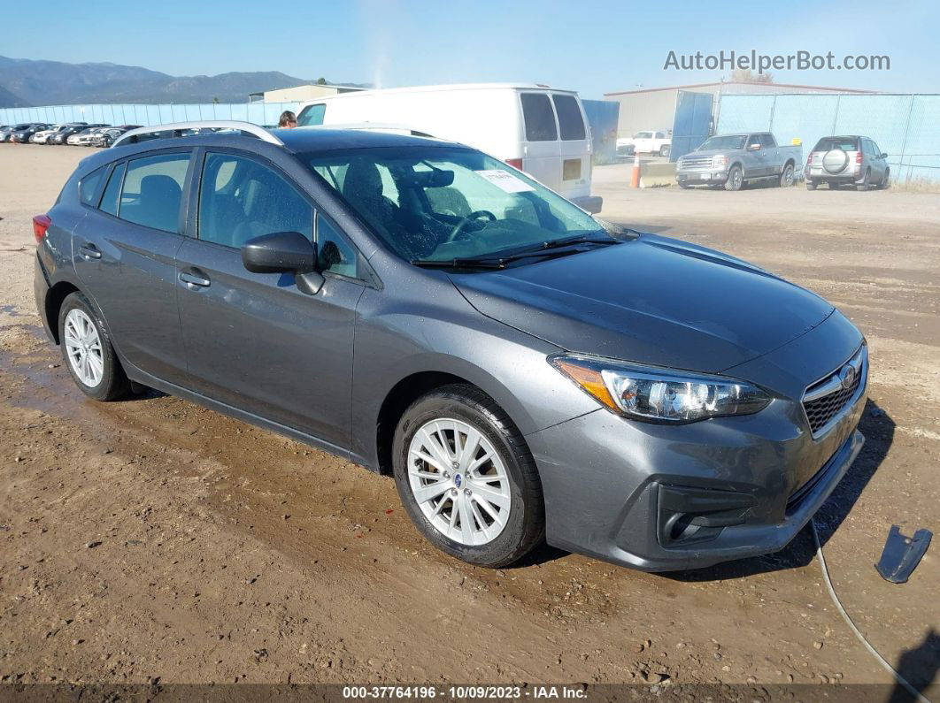 2018 Subaru Impreza 2.0i Premium Gray vin: 4S3GTAB63J3746620