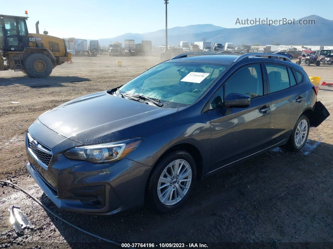 2018 Subaru Impreza 2.0i Premium Gray vin: 4S3GTAB63J3746620