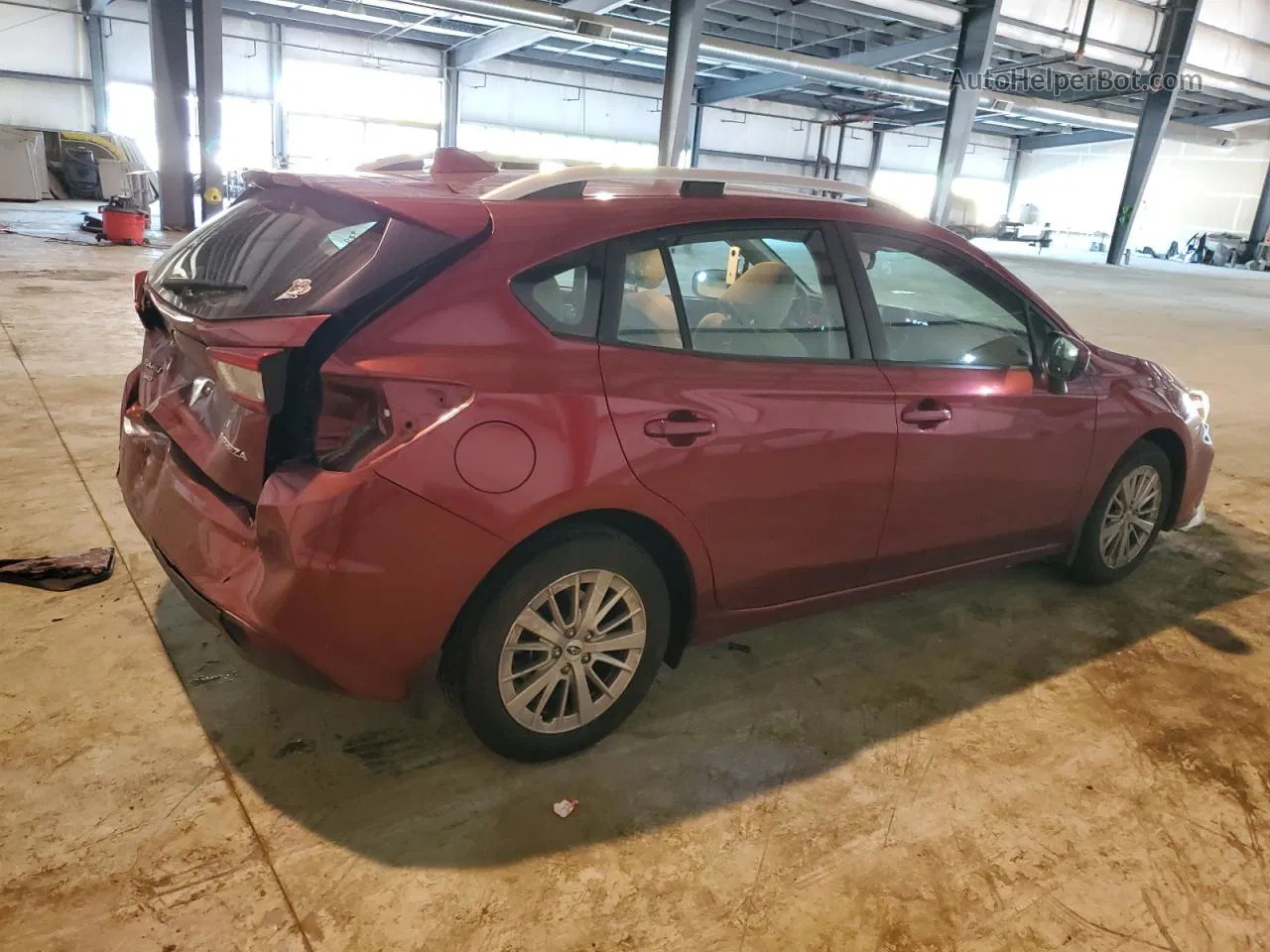 2018 Subaru Impreza Premium Burgundy vin: 4S3GTAB63J3748271