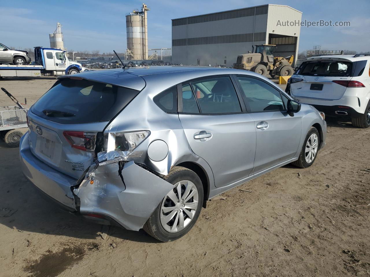 2021 Subaru Impreza  Silver vin: 4S3GTAB63M3704193