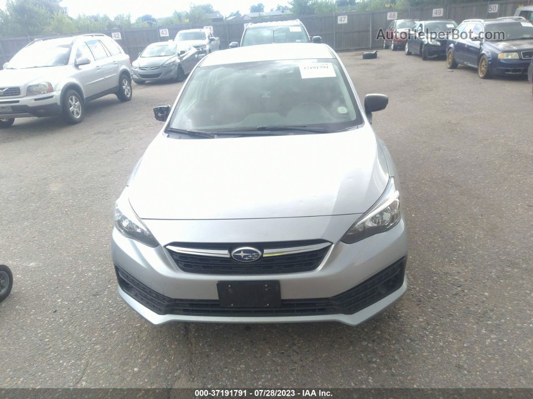 2021 Subaru Impreza   Silver vin: 4S3GTAB64M3702274