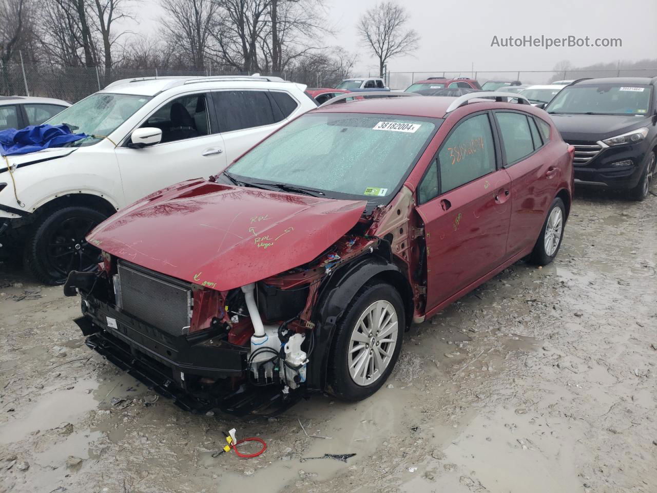 2018 Subaru Impreza Premium Red vin: 4S3GTAB65J3705793