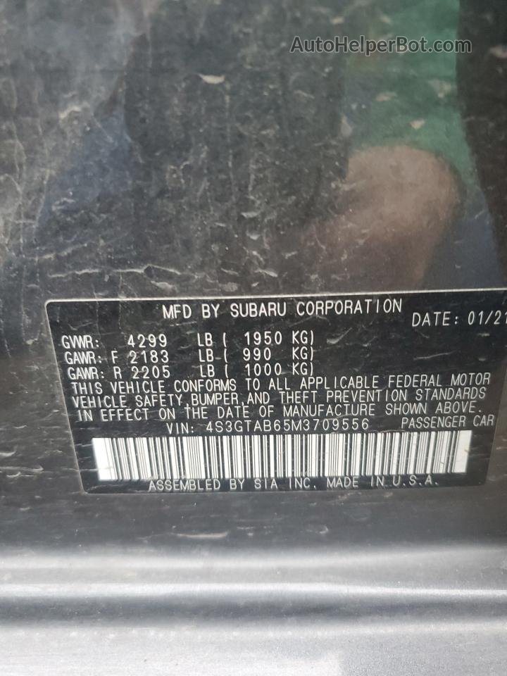 2021 Subaru Impreza  Gray vin: 4S3GTAB65M3709556