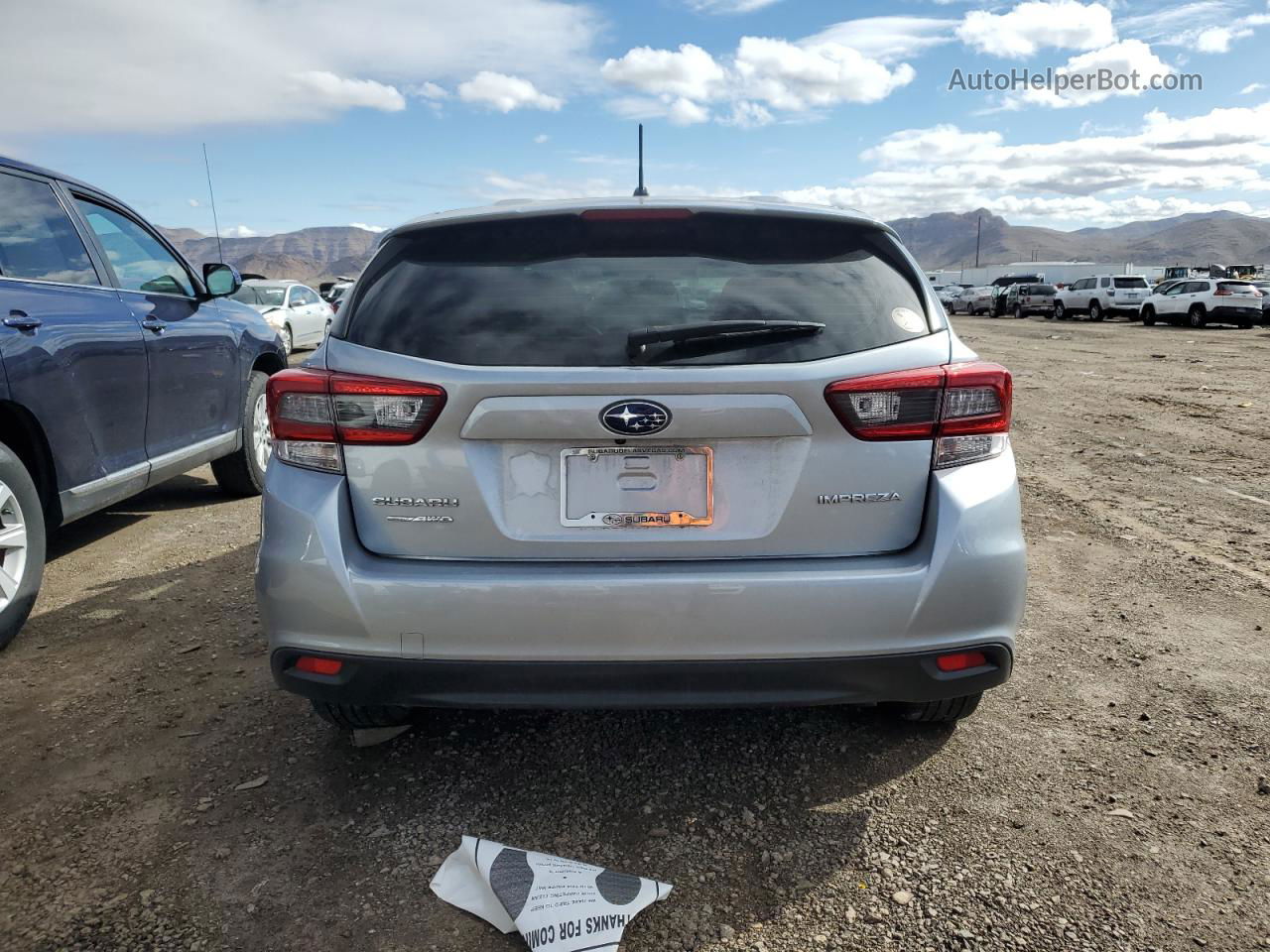 2021 Subaru Impreza  Silver vin: 4S3GTAB65M3717415