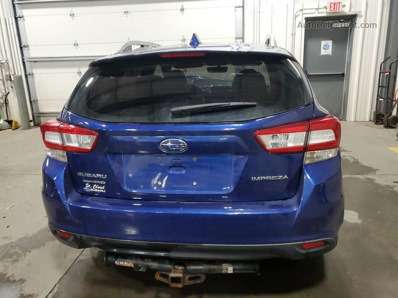 2018 Subaru Impreza Premium Blue vin: 4S3GTAB66J3700795