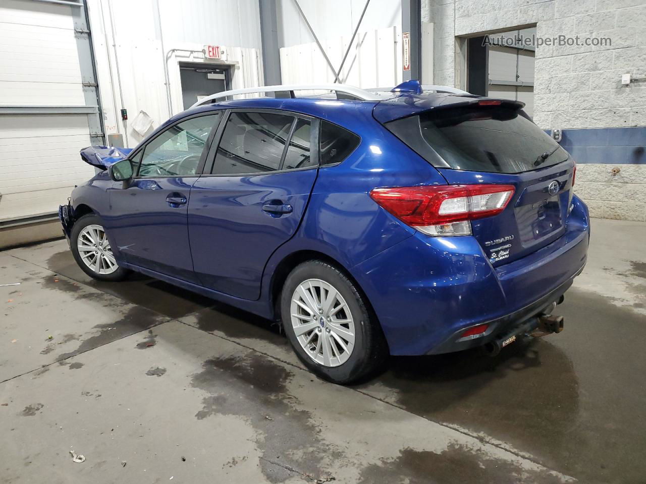 2018 Subaru Impreza Premium Синий vin: 4S3GTAB66J3700795