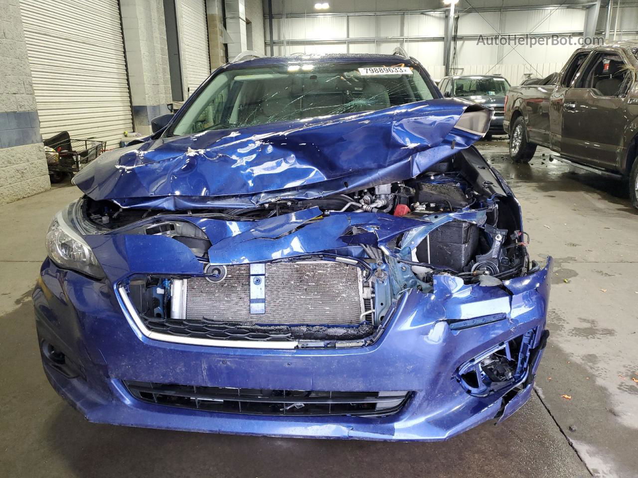 2018 Subaru Impreza Premium Blue vin: 4S3GTAB66J3700795